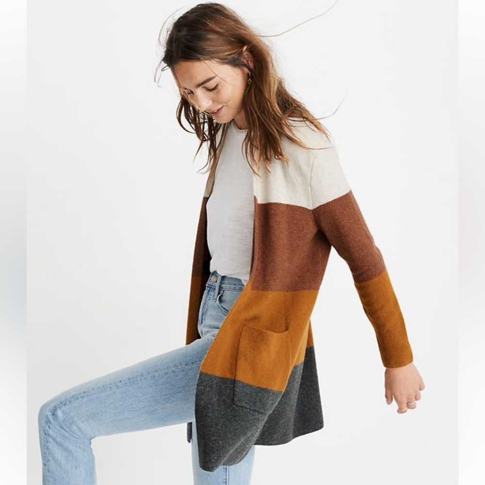 Madewell Kent Striped cardigan